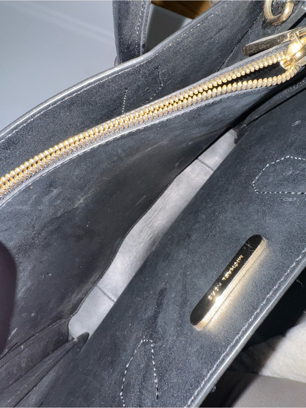 Michael Kors Black Satchel with Gold Hardware - Picture 4 of 7